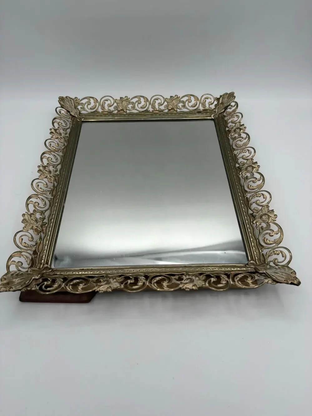 Vintage Rectangle Vanity Mirror 12x10